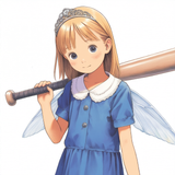 1girl, loli, aged down, long hair, blonde hair, tiara, flying, close-up, portrai s-3724231337