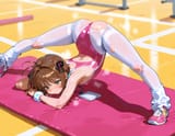 A little too much stretching...