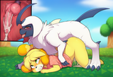 outdoors, park, anthro on feral, detailed, side view, 1.5__doggystyle__, size di s-3779688721