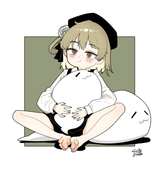 girl, illustration, barefoot 鳩羽つぐ