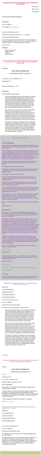 David Irving UK National Archive wartime intelligence regarded gas chambers as atrocity propaganda to obscure soviet crimes