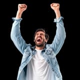 man_cheering