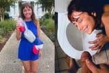 Collie toilet bitch