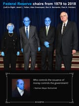 (((Federal Reserve))) chairs from 1979 to 2018