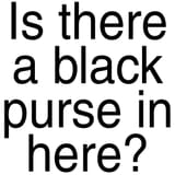 black purse