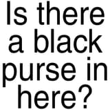 black purse