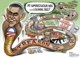 Obama administration scandal free Ben Garrison Cartoon