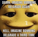 bombing belgrade