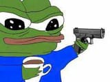 apu pointing gun coffee