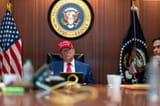 Trump hat strike shit