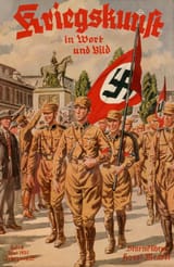 KRIEGSKUNST_im_Wort_und_Bild_Heft_8_Mai_1935_Sturmfuhrer_Horst_Wessel_SA-Manner_marschieren_Wehrmacht_magazine_cover_Nazi_Germany_Propaganda_watercolour_illustration_Sturmabteilung_brownshirts_Unidentified_artist_No_known_copyright