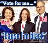 harris with parents not black