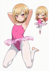 1girl, {{flat chest, aged down, loli}}, Marin Kitagawa, partially visible vulva s-1157420158
