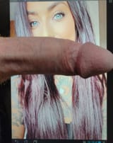 Using her mouth 