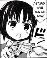 stupid ape you die now