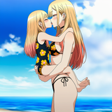 1girl, age difference, height difference, yuri, Marin Kitagawa, selftest, nude, s-3572781836