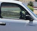 hat on a steering wheel
