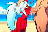Fellatio, deepthroat, .75__(In the style of panty _&amp;_stocking_with_garterbelt + s-2789235615