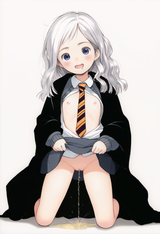 1girl, child, immature female, white hair, {{wavy hair, long hair}}, blue eyes, s-2114133165