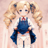1girl, loli, aged down, child, little sister, blue eyes, long hair, curly hair, s-2185956249