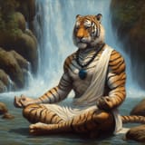 meditating tiger