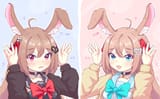 Neuro-sama, Evil-Neuro, virtual YouTuber Easter Bunny Neuro + Evil