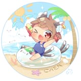 CHEN IN SUMMER CATCHES A CRAB