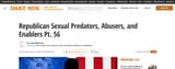Republican Sexual Predators Abusers and Enablers Pt. 56