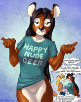 happy nude deer c4926403dd85033d1af898c6e0518e93 shirt doesn&#039;t make deer happy