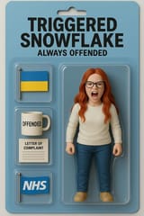 triggered snowflake always offended liberal democrat karen doll kit