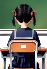 1girl, loli, aged down, black serafuku, black shirt, black skirt, sailor collar, s-1476406886