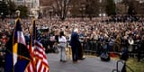 Bernie Sanders and AOC, genuine leaders of the Democratic Party, facing a crowd of stunning 34,000 people, Mar. 21 at Civic Center Park in Denver, Colorado