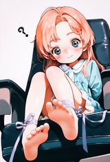 1girl, loli, aged down, child, little sister, chibi, baby, ankle ribbon, purple s-1537673057