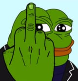 pepe middle finger