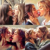 kissing