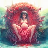nsfw, nude, completely nude, 1girl, blood, gore, guro, pregnant, spread legs, wo s-2995043872 copy
