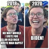 biden 2020 sjw liberal face