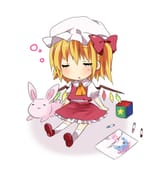 FLANDRE SLEEPING AFTER DRAWING REMILIA