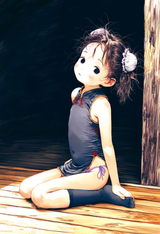 1girl, loli, {child}, messy hair, black hair, aged down, baby girl, flat chest, s-1529140203