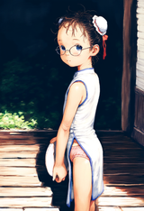 1girl, loli, {child}, messy hair, long hair, black hair, aged down, baby girl, f s-3513517487