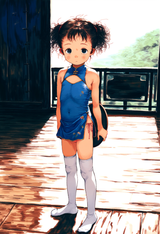 1girl, loli, {child}, messy hair, black hair, aged down, baby girl, flat chest, s-3478292513