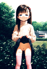 1girl, loli, child, aged down, little sister, baby girl, black hair, long hair, s-3840732530
