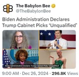 biden says trump cabinet picks are unqualified
