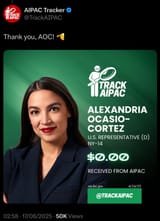 AOC no Israel AIPAC