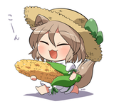 TSUKASA WITH THE CORN