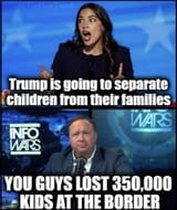aoc trump separates families democrats lost 350k kids at border