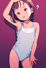 1girl, loli, child, aged down, blonde hair, wavy hair, onesie, skin tight, cami s-1466563980