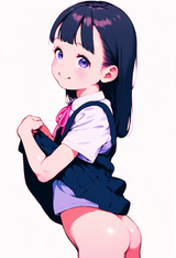 1girl, loli, aged down, child, baby, shiny skin, long hair, long hair, black hai s-3139054682