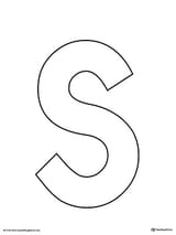 Uppercase-Letter-S-Template-Printable