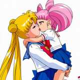 2girls, yuri, loli, age difference, tsukino usagi, chibiusa (anime), nsfw, kiss, s-3430899012